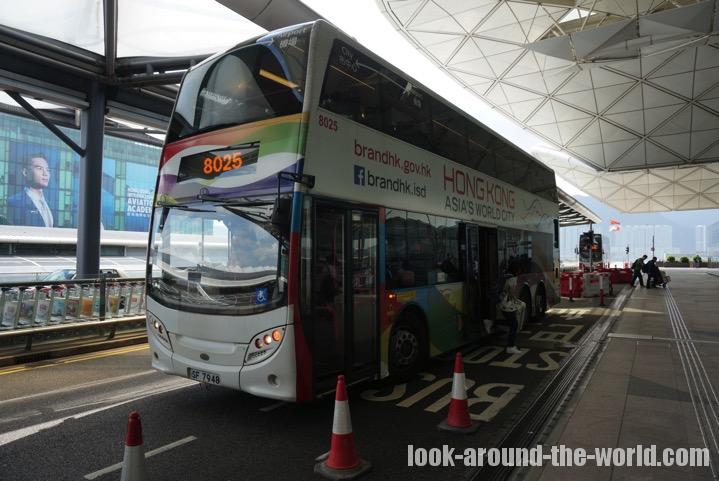 九龍エリアから香港国際空港へA21バス