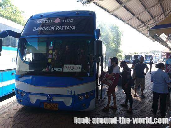 バンコク(エカマイ)とパタヤを激安バスで移動する方法