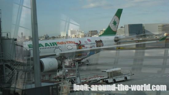 エバー航空A330-300ハローキティジェットAround the worldに搭乗